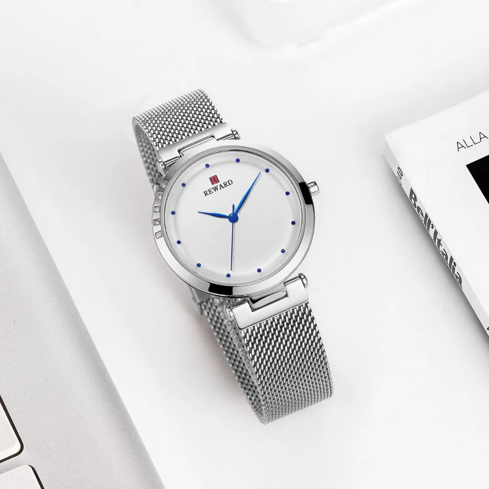 

REWARD Women's Watch 2019 Fashion Luxury Diamond Watch Women Reloj Mujer Lady Quartz Watch Dress Wristwatch zegarek damski Clock