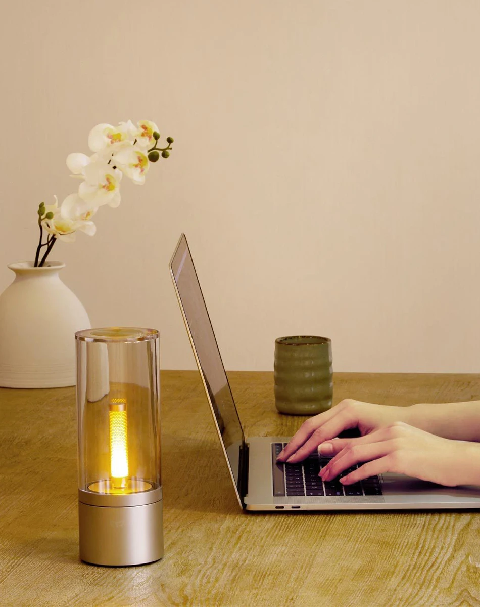 Xiaomi Mi Цзя Yeelight candeсветодио дный La светодиодный ночник, Smart Mood свеча свет, для Xiaomi Mi приложение home