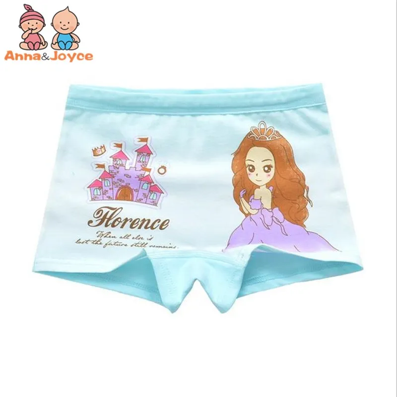 6 шт./лот детское нижнее белье трусы боксеры на плоской подошве для девочек