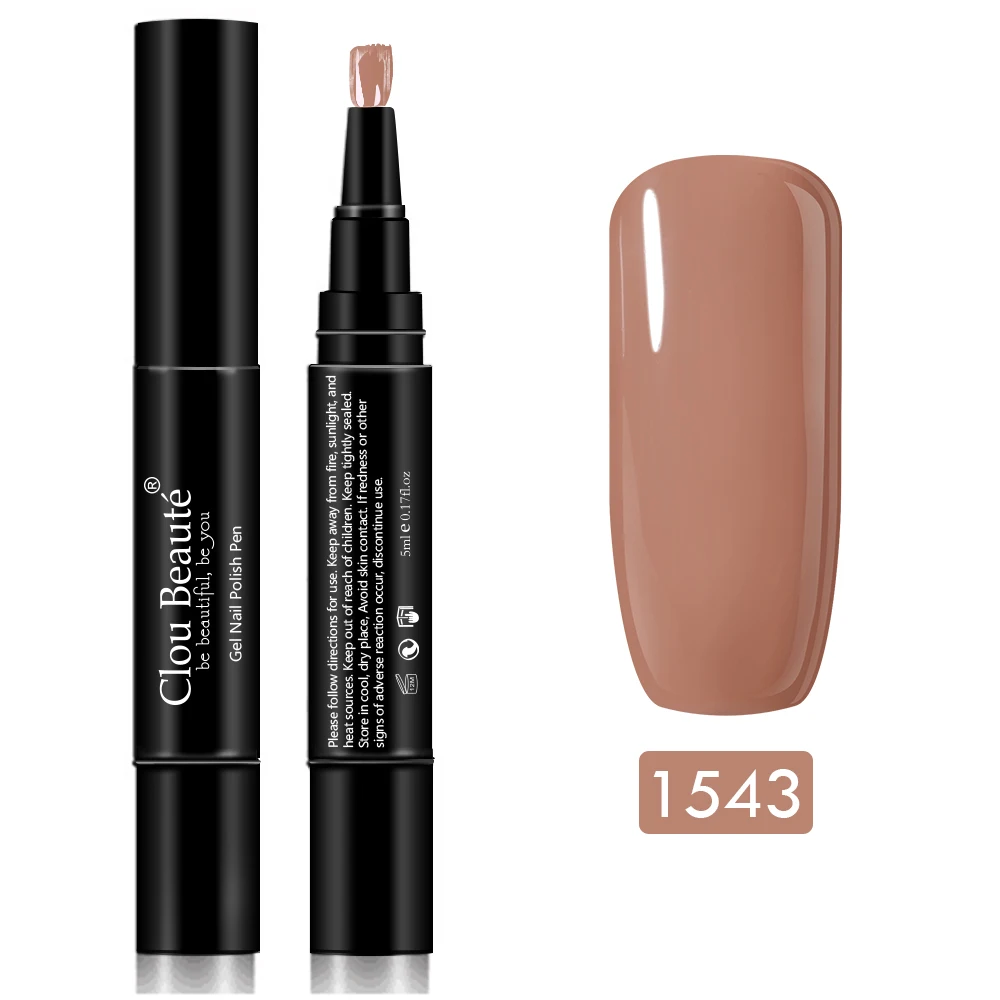 1543 Clou Beaute 60 чистых цветов гель лак для ногтей ручка paznokcie Маникюр УФ-гель для ногтей Гибридный гель лак для ногтей набор гель-краски - Цвет: 1543