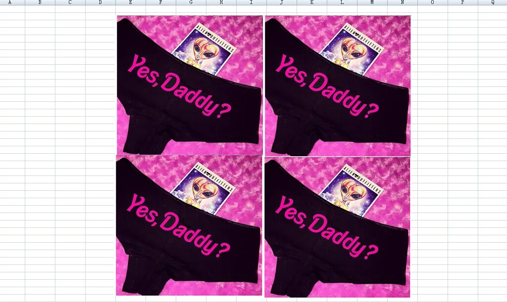 4 Женские трусы с принтом букв Yes Daddy, Бесшовные женские трусы, трусики, нижнее белье для ягодиц - Цвет: 4
