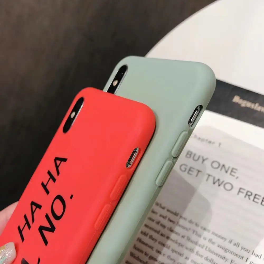 Чехол для телефона HAHAHAHA NO HlariousCreative Jacinth Lime Green противоударный iPhone 6/S 7 8 Plus X XR XS XSMAX |