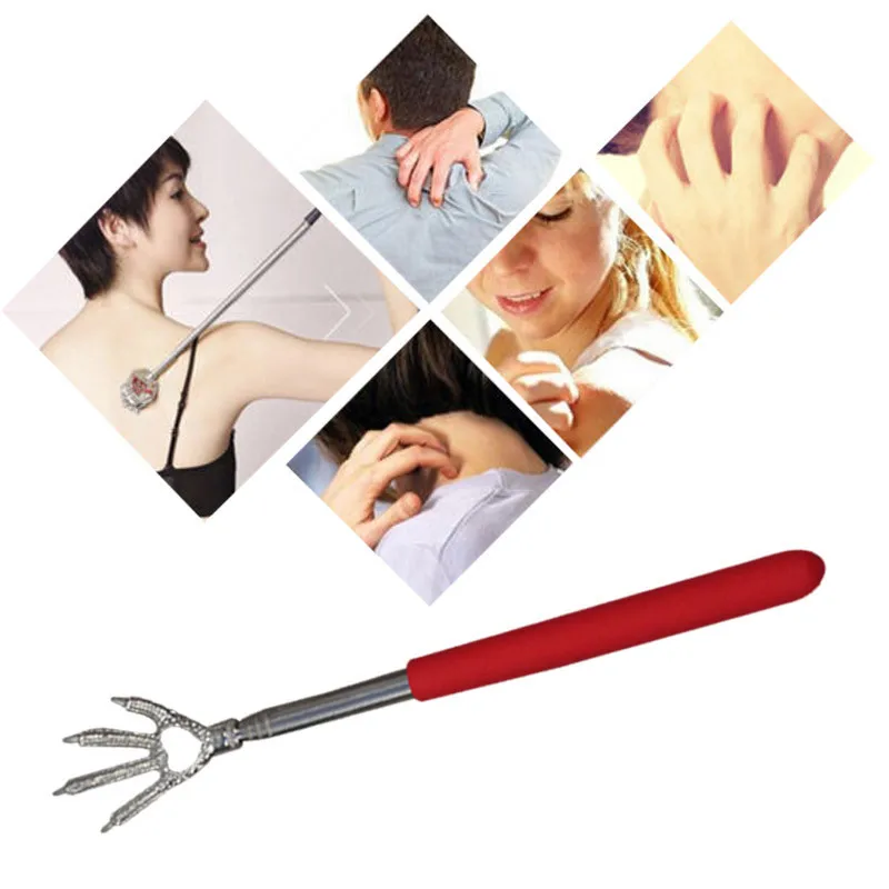 Практичный удобный зажим из нержавеющей стали назад скребок Телескопический