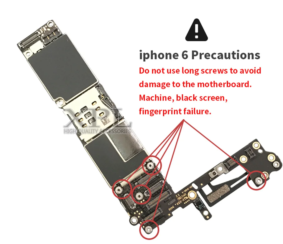 Для iPhone 6 протестированная Хорошая рабочая оригинальная Заводская разблокированная материнская плата для iPhone 6 4,7 дюймов материнская плата с сенсорным ID 16G 64G 128G