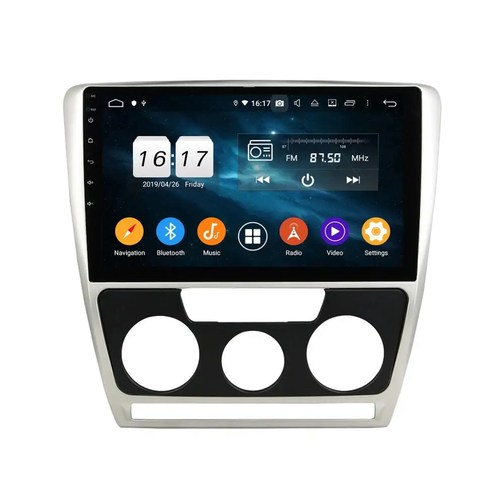 

DSP PX6 10,1 "Android 10,0 автомобильный радиоприемник DVD-плеер для Skoda Octavia 2007 2008 2009 GPS головное устройство Bluetooth 5,0 WIFI легкое подключение