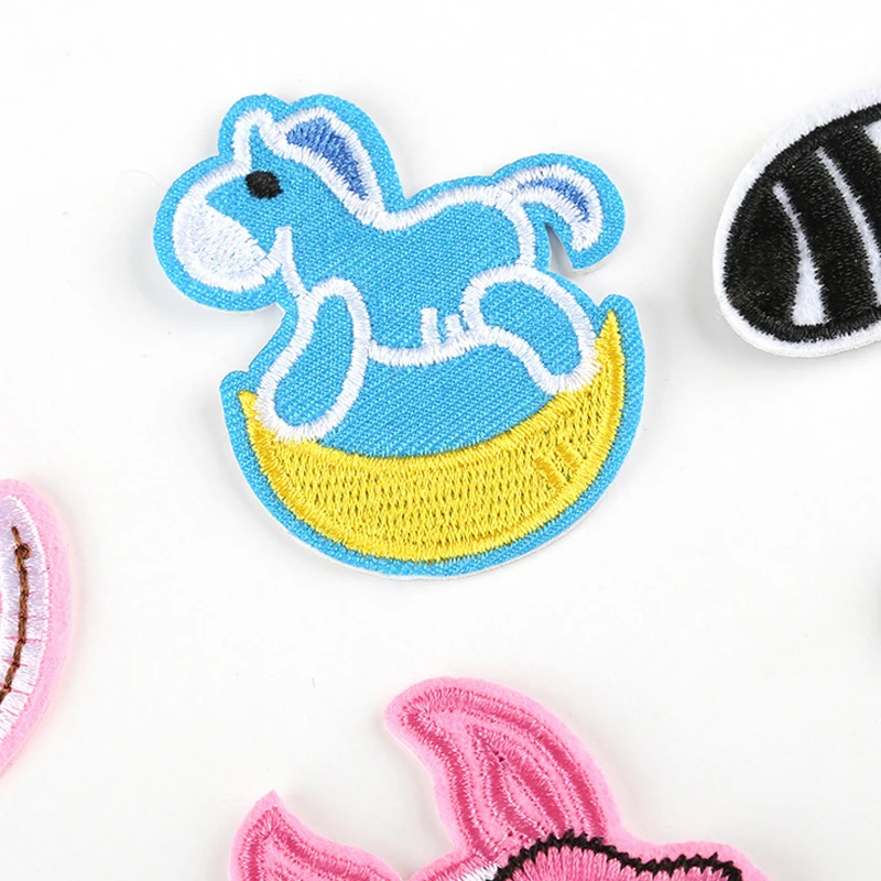 Мультфильм Единорог Пони животных патч значки вышитая аппликация шитье Железный