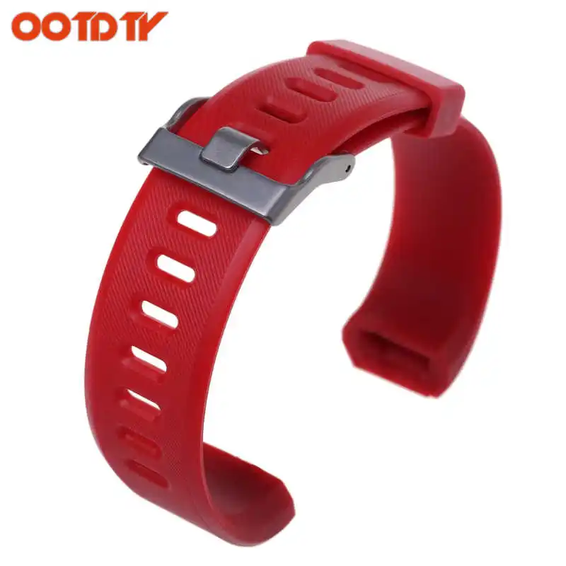 Силиконовый ремешок для наручных часов OOTDTY 5 цветов сменный силиконовый ID115 Plus