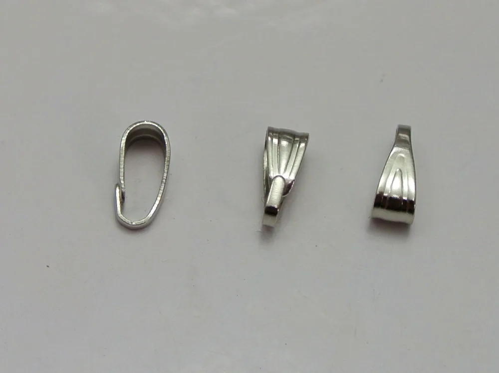 500 матовое серебряное ожерелье Соединительный зажим 6 мм Ювелирная фурнитура |