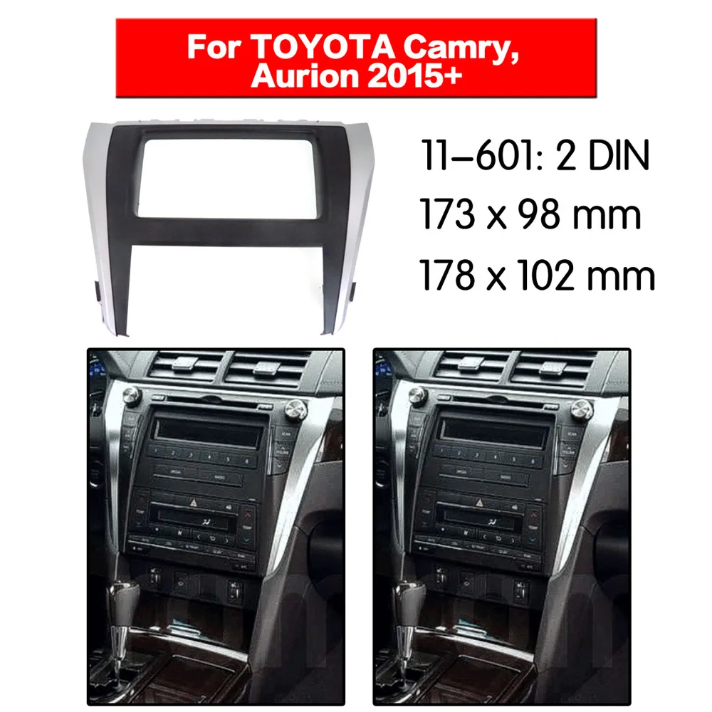 Комплект рамок для автомобильной стереосистемы Camry Aurion 2015 + комплект установки
