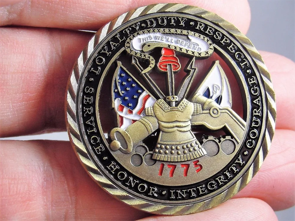 Вызов монеты армии США 1775 сильный патриотизм бесплатная доставка | Дом и сад