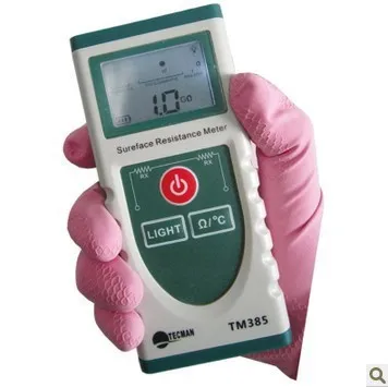 Handheld Surface Resistance Meter Electrostatic Static Electricity Tester Temperature Measurement with LCD Display |