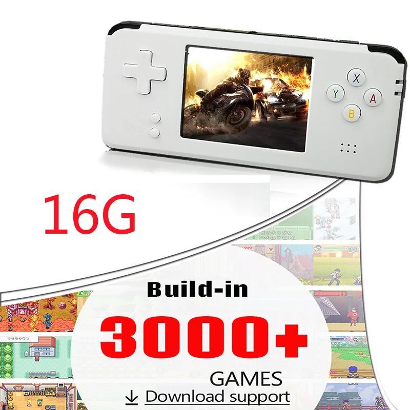 Ретро игровая консоль 64 бит портативные игровые мини-плееры Встроенный 3000 для GBA классические игры лучший подарок для детей