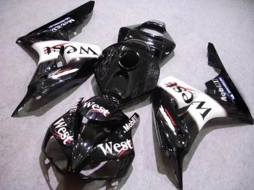 

100% injection Motorcycle Fairings set for pe 06 07 CBR 1000RR 2006 2007 CBR1000RR fireblade black west fairing body parts ST