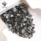 YANRUO 2058HF SS4-SS30 Черный Алмазный Утюг на исправление хрустальные камни с плоской задней частью стразы для изготовления ювелирных изделий