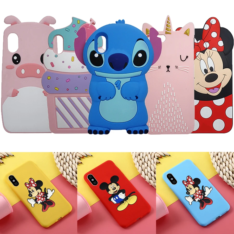 3D с мультяшками силиконовый чехол для iPhone 7 Чехол X case 6 6s 5 5S 8 plus XS XR Max |