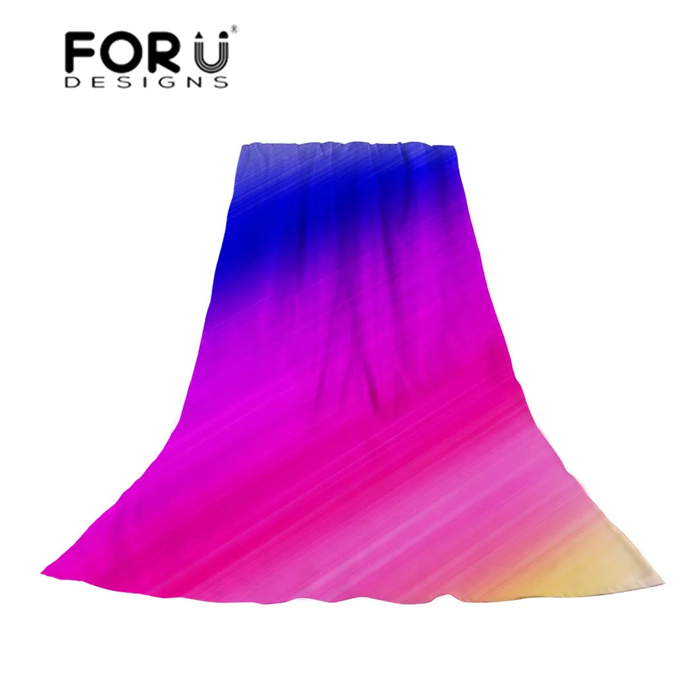 FORUDESIGNS граффити шарфы женский красочный шарф Дамская длинная шаль для женщин