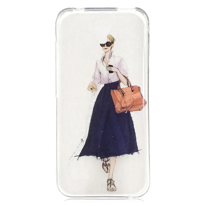 For Huawei Y560 Y 560 Cover Case Cute Transparent Soft Silicone Ultra Thin TPU Pattern Coque Fundas |