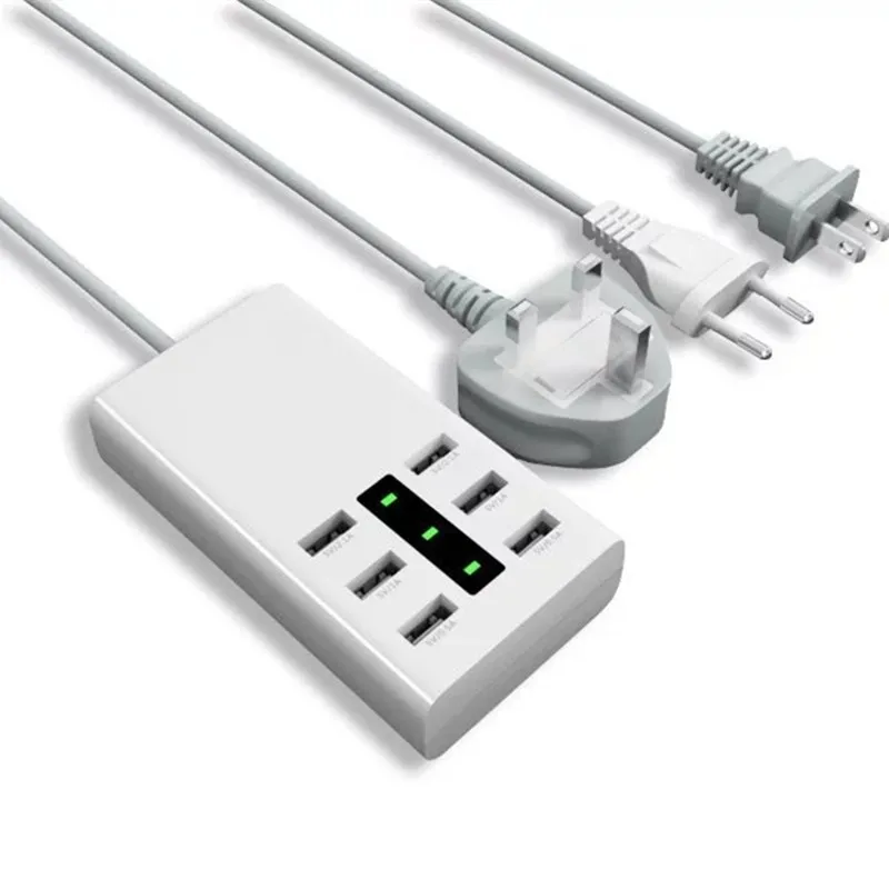 Родственная душа 6 Порта Micro Usb Устройство концентратор ВЕЛИКОБРИТАНИИ США ЕС 7.2A