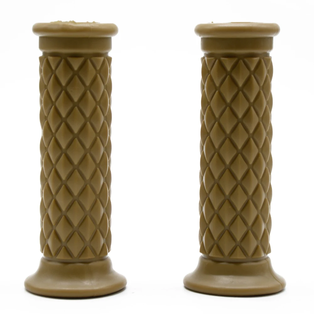 New Vintage Cafe Racer Motorcycle Hand Grips Rubber Handle Bar 7/8&quot 22mm for CG125 CB400 HONDA KAWASAKI SUZUKI DUCATI | Автомобили и