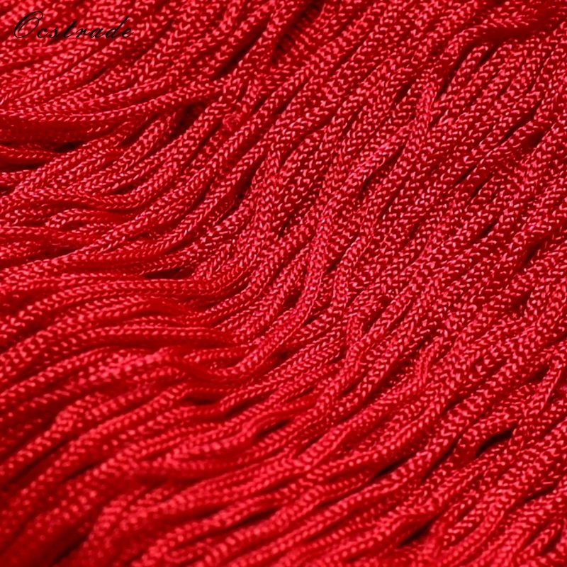 Ocstrade сексуальное платье с кисточками 2017 новое поступление элегантные красные