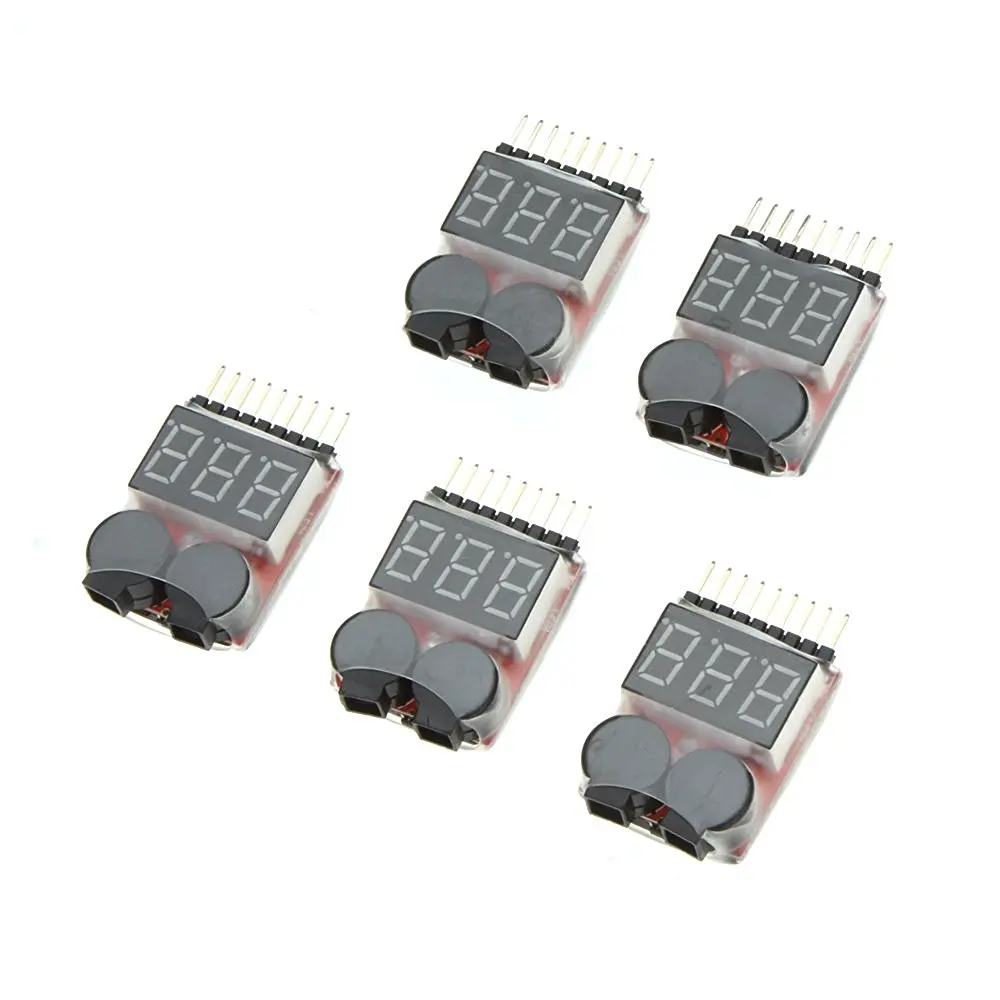 2в1 индикатор 1 8 s RC Lipo батарея тестер литиевой батареи низкий зуммер напряжения