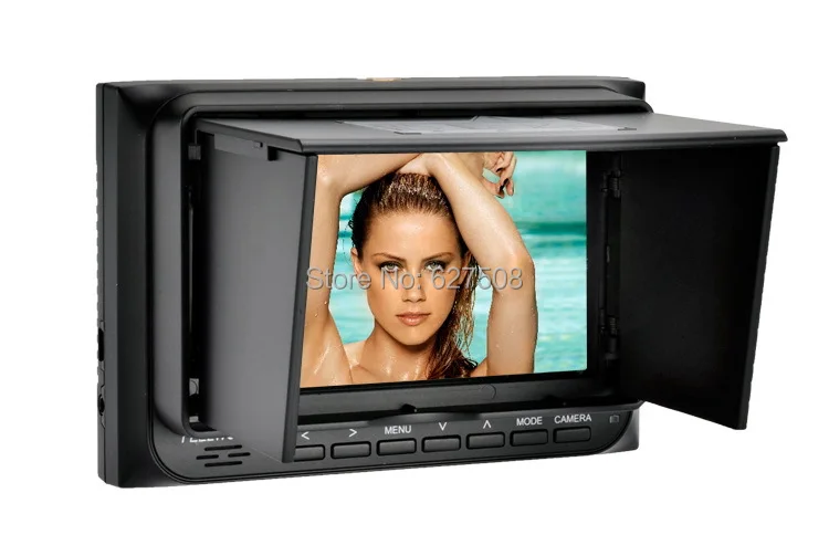 FEELWORLD 5 "HD lcd для видеокамеры RCA монитор FPV-500A w/солнцезащитный экран DSLR SLR |