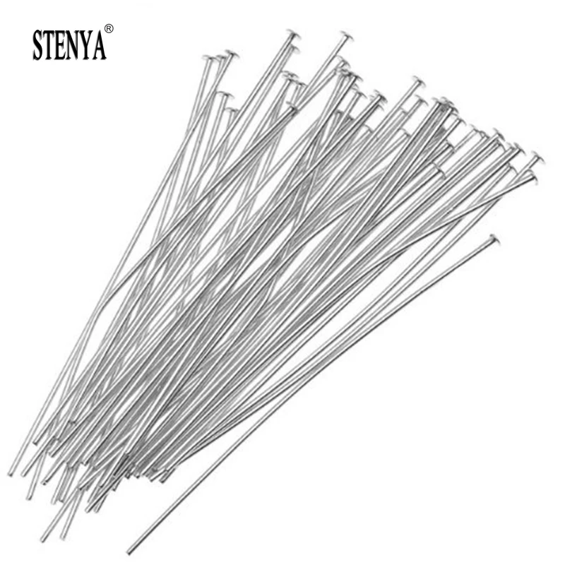 STENYA, шпильки для головы, Шпилька для глаз, 50 мм, иглы, серьги, фурнитура, браслеты, ожерелья, соединитель для бисера, аксессуары, материалы для изготовления ювелирных изделий