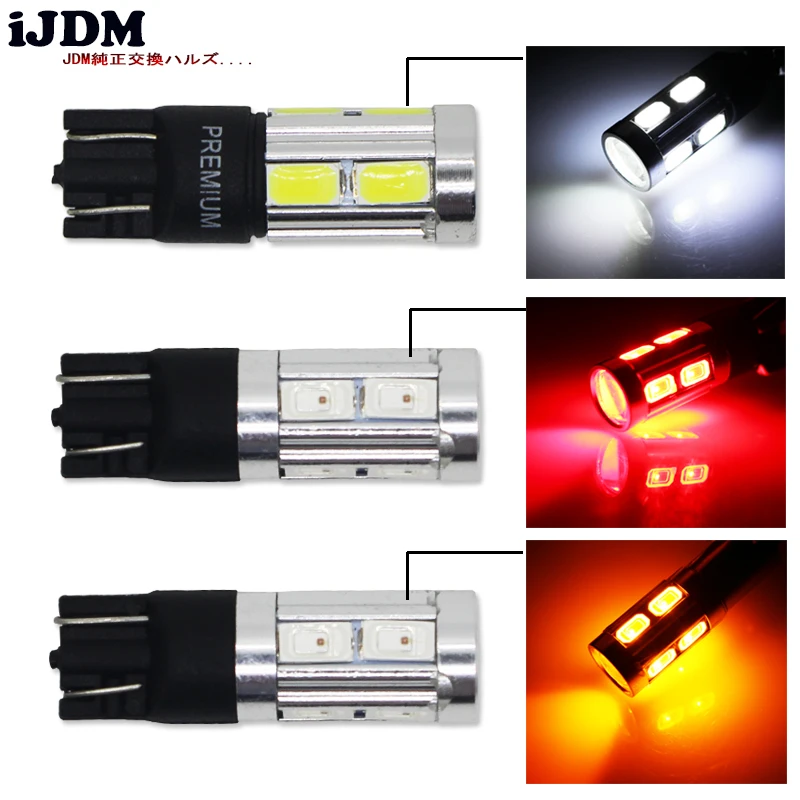 Светодиодные Ксеноновые лампы iJDM T10 белые 3 Вт XBD CANBUS без ошибок W5W 168 194 2825 912 921 для