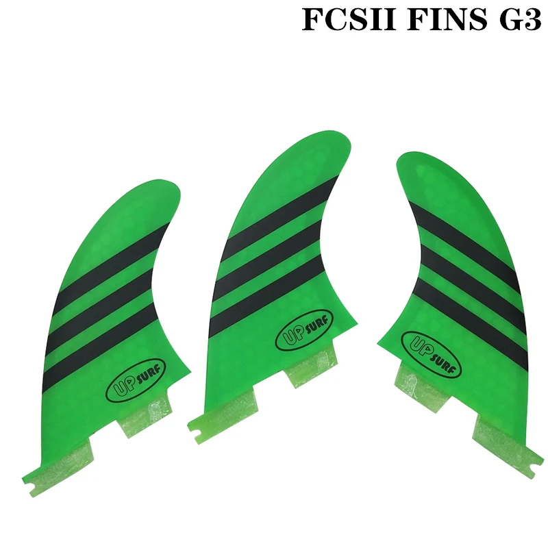 Плавники для серфинга FCS2 G3 красные/синие/белые/зеленые сотовые плавники трехслойные из стекловолокна