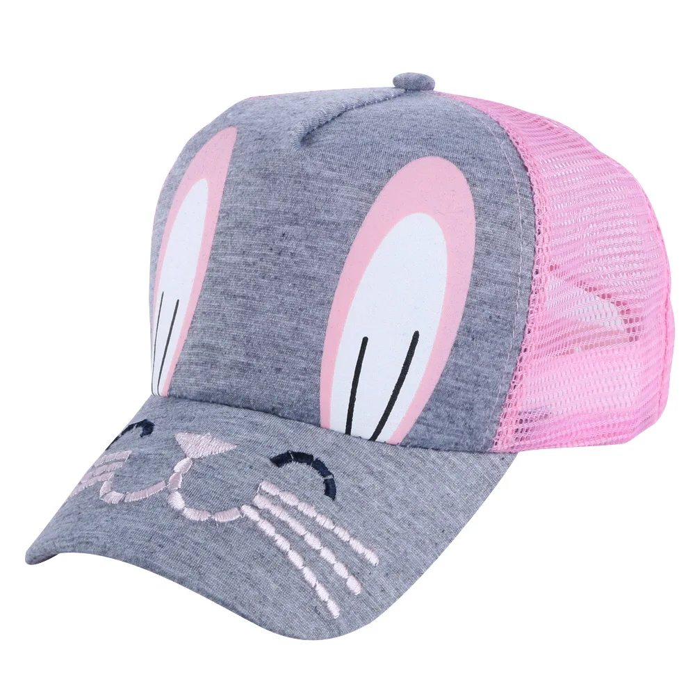 boy girl fashion summer cap cotton embroidery solid pink red black casual children mesh baseball caps hat kids child snapback | Аксессуары