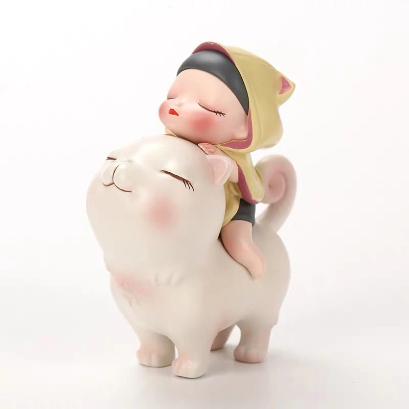 Белая ночь сказок кошка общий Goodnight кролик дома Творческий Рабочий стол для дня рождения девушка модные игрушки