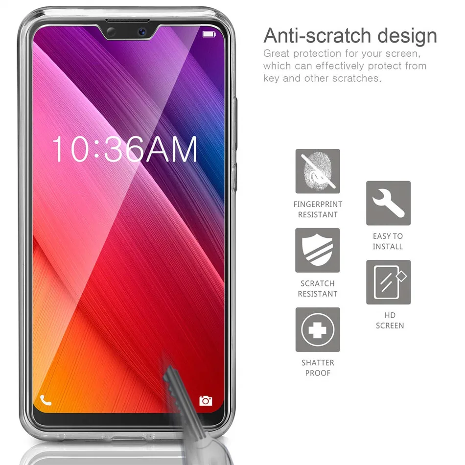 Чехол для Asus Zenfone Max ZB633KL / Pro M2 ZB631KL мягкие прозрачные чехлы из ТПУ с закаленным