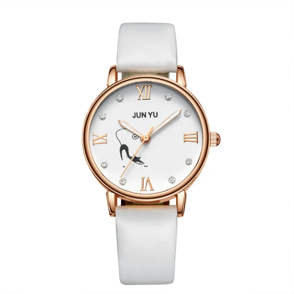 High Quality Fashion Ladies Simple Womens Watches Faux Leather Analog Life Waterproof Quartz Female Girl Wrist Watch Saat Gift | Наручные
