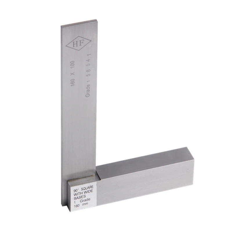Квадратная линейка класса 1 из нержавеющей стали с лезвиями 160*100 мм квадратный