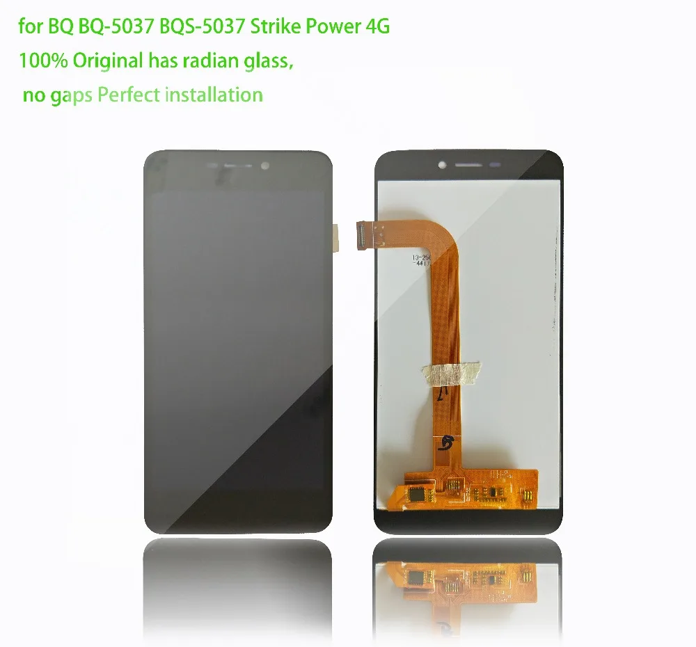 Оригинальный ЖК дисплей с радиановым стеклом 5 дюймов для BQ 5037 BQS Strike power 4G