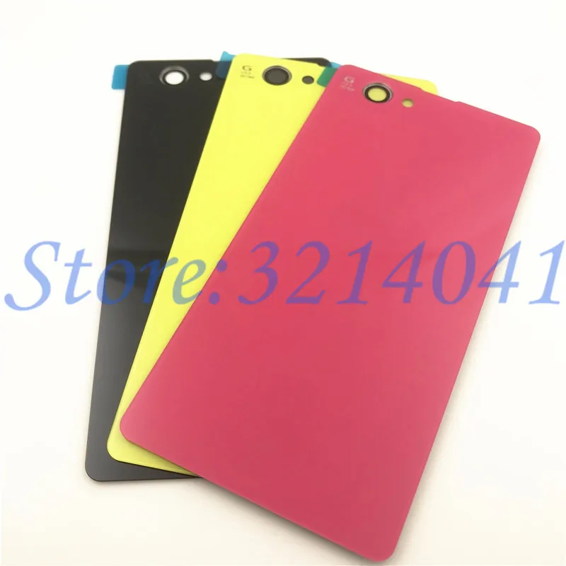 Стеклянная Крышка батарейного отсека для Sony Xperia Z1 Compact Mini D5503 M51W задняя крышка