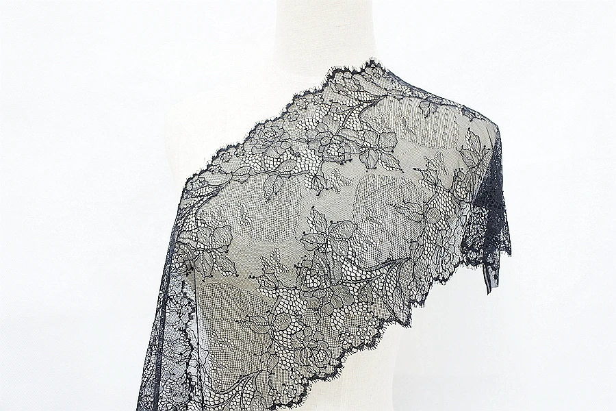 

Новинка, 3 шт./1 партия, кружевная Черная кружевная ткань LASUI 24 см, украшение для платья, аксессуар для одежды, аксессуары kicthen