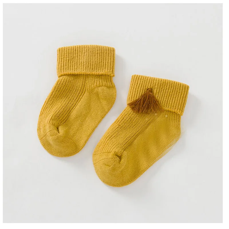 new sweet for Spring soft cotton Floor Childrens Socks Newborn Baby tassels |