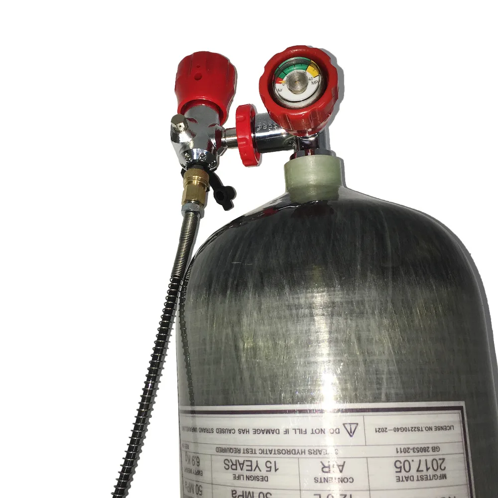 Цилиндр из углеродного волокна AC312101 4500Psi 12L/резервуар для подводного плавания с