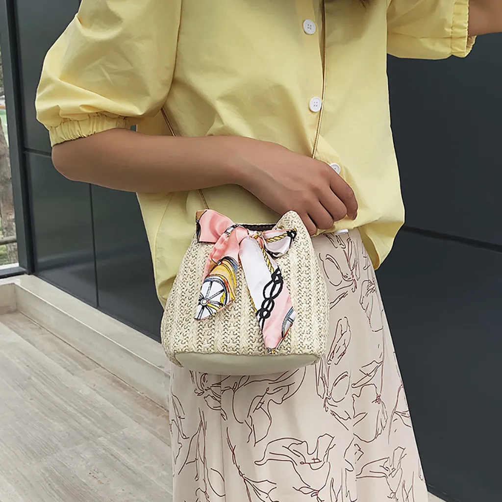 Сумки соломенные сумки для женщин 2019 Джокер через плечо модная сумка на одно