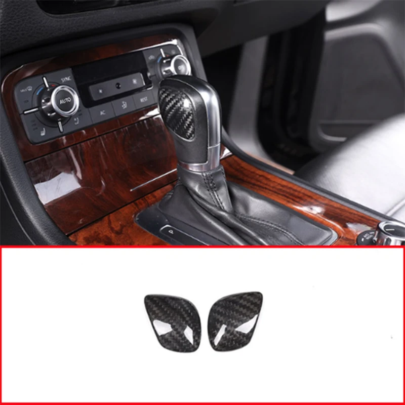 

Car Accessories For Volkswagen Touareg 2011-2018 Real Carbon Fiber Material Car Gear Shift Head Cover Trim