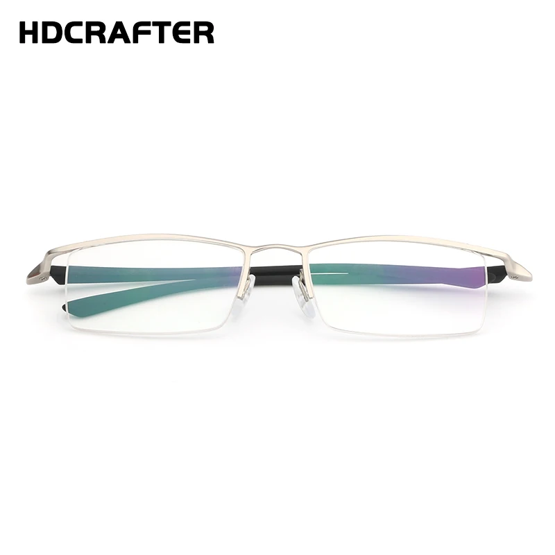 HDCRAFTER Модные оптические оправы металлические очки для мужчин стойки