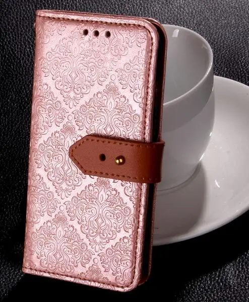 rosegold Премиум кожаный бумажник для Redmi 5, магнитный держатель для кредитных карт с карманами, полный защитный чехол для телефона Xiaomi Redmi 5 - Цвет: rosegold