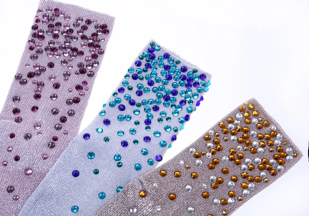 

7 Colors.Women Glitter Colorful Rhinestones Socks.Gold Sliver Shiny Ankle Socks.Casual Ladies Bright Retro Sox Sock Female Meias