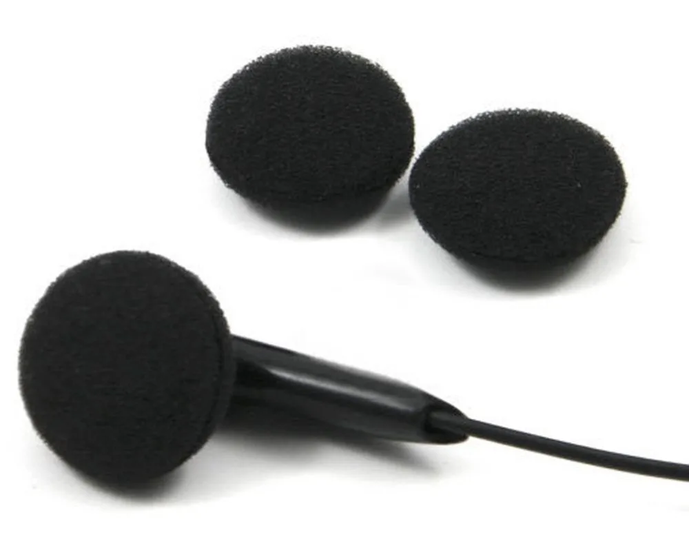 100 шт. черные губчатые вкладыши мягкие пенные для наушников сменные амбушюры |