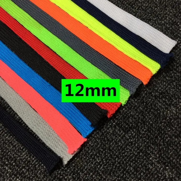 12 мм аксессуары ручной работы плоская веревка полиэфирная цветной декоративный