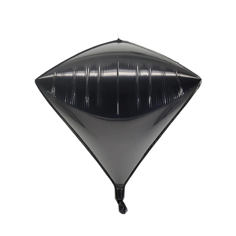 Diamond Black 24 дюйма 3D Алмазный Куб фольгированные шары День рождения вечерние Слюнявчики гелиевая фольга квадратные воздушные шары Свадебный декор вечерние принадлежности - Цвет: Diamond Black