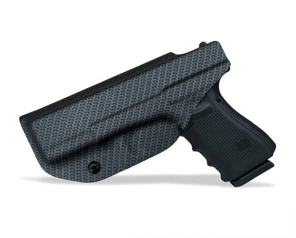 IWB/OWB тактическая кобура из углеродного волокна KYDEX пистолет Glock 19 17 25 26 27 28 43 22 23 31 32 33 внутри скрытый чехол для пистолета