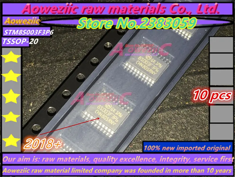 

Aoweziic 100% новый импортный оригинальный STM8S003F3P6TR STM8S003F3P6 TSSOP20 STM8S003F3U6TR STM8S003F3U6 QFN-20 STM8S003K3T6C LQFP32