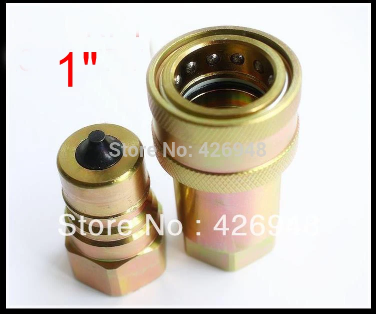 1'' BSP Hydraulic Quick Coupler ISO7241A 3000PSI CLOSE TYPE quick release coupling Compatible with PARKER 6600 FASTER ANV |